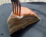 Foto langkah ke 7 dari resep Mille crepes rainbow.