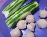 Foto langkah ke 1 dari resep Sayur Oyong Bakso Kuah Bening.