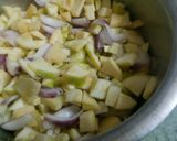 A picture of step 1 of Kaddu ki sabji.