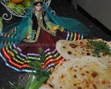 A picture of step 12 of Flat  Naan  Bread نان تافتون.