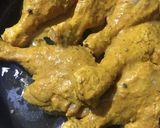 A picture of step 5 of Chicken Tangdi Masala.