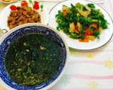 Hình bước làm 11 của món Đậu que, bí đỏ, thịt 3 chỉ