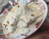 A picture of step 3 of Shahi tukda.