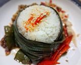 Foto langkah ke 4 dari resep Nasi Lemak Simple dan Cumi Chili Padi.