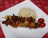 Foto del paso 5 de la receta: Brochette de carne con verduras