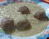 Foto del paso 7 de la receta: Crema de puerros con albóndigas