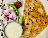 A picture of step 6 of Aloo Paratha Punjabi style Cook with Chef Phani.