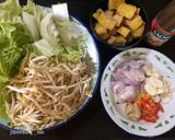 Foto langkah ke 1 dari resep Tumis Sawi Putih Tauge Tahu.