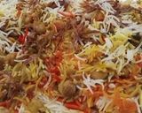 A picture of step 12 of Degi white chana pulao biryani.