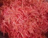 A picture of step 1 of Gajar Halwa.