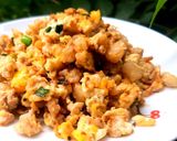 Hình bước làm 2 của món Thịt băm rang trứng