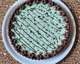 A picture of step 10 of Chocolate Crust Tart with Mint Panna Cotta.