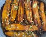 A picture of step 12 of Pastelon aka plantain lasagna.