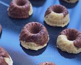 Eggless Mini Marble Cake tanpa menggunakan mixer