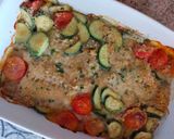 Foto del passaggio 3 della ricetta Platessa gratinata con zucchine e pomodorini