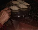 A picture of step 14 of Chawal ka pitha chatpta.