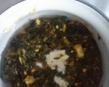 A picture of step 4 of Kadhai Palak.