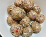 A picture of step 2 of Thai Chicken Meatballs.