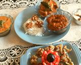 A picture of step 11 of Dinner: Okra veg delight with rice, dal and peas pot vegetables.