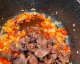 A picture of step 11 of Beijing Beef.