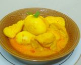 Foto langkah ke 6 dari resep Tahu telur kuah santan kuning.
