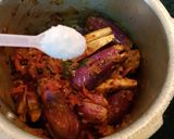 A picture of step 6 of Brinjal Patchadi.