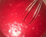 A picture of step 6 of Redvelvet cake.