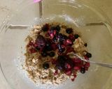 A picture of step 4 of Oatmeal almond berry muffin.