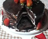 Foto del paso 5 de la receta: Torta de chocolate con ganache de chocolate y frutillas. 🍓🍓🍓