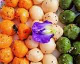 तिरंगा सूजी बॉल्स रेसिपी चरण 7 फोटो