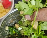 A picture of step 1 of Ponkh bhaji.