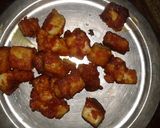 A picture of step 2 of Paneer Chilli.