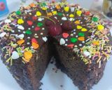A picture of step 6 of Dates Chocolate cake.