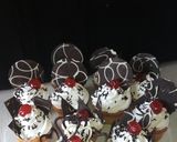 A picture of step 7 of Chocolate garnish shapes.
