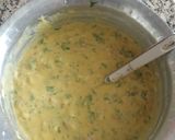 A picture of step 1 of Cheesy besan kulcha.