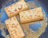 A picture of step 4 of Tofu Piccata.