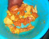 A picture of step 2 of Fries and fried chicken.