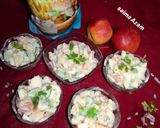 A picture of step 3 of Apple vegi macroni salad🍎ایپل ویجی میکرونی سیلیڈ🍎.