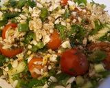 A picture of step 7 of Mediterranean Orzo Pasta Salad.