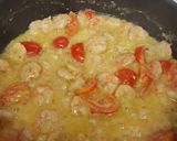 A picture of step 3 of Fusilli with little shrimps #summerchallenge2.