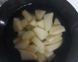 A picture of step 2 of Achary masala ladyfingers potato.
