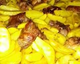 A picture of step 7 of Oven potato Wedges and chicken.