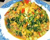 Foto langkah ke 5 dari resep Tauco Daun Ubi Jalar.