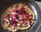 A picture of step 5 of Moong dal chilla.