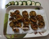A picture of step 2 of Karela fry.