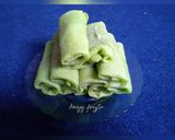 Foto langkah ke 7 dari resep Dadar Gulung Ijo Pisang Coklat.