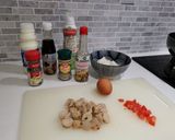รูปขั้นตอนการทำที่ 1 ของ ข้าวไข่ผัดลูกชิ้นอกไก่