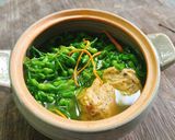 Hình bước làm 2 của món Canh bông thiên lý nấm trùng thảo