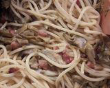 Pas rețetă Carbonara cu anghinare 9 fotografie