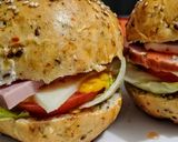 Foto del paso 5 de la receta: Montaditos de jamón🥩 dulce y huevo🥚...!